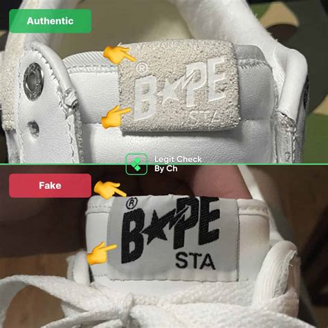 how to tell if bape shoes is fake|bape tag legit check.